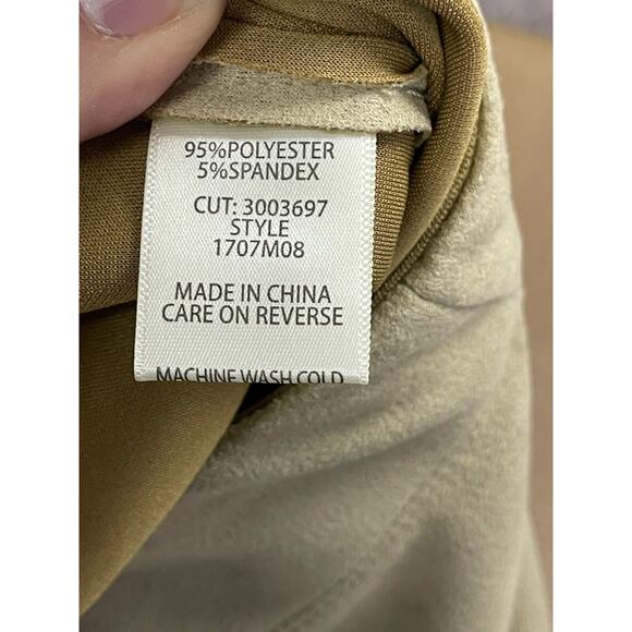 Max Studio Leggings M Womens Beige Microfiber Stretch Pull On Skinny Leg - Picture 10 of 12
